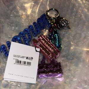 Kurt Geiger London EAGLE MIX KEYRING CHARM NWT